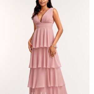 Blush Layered Maxi Dress